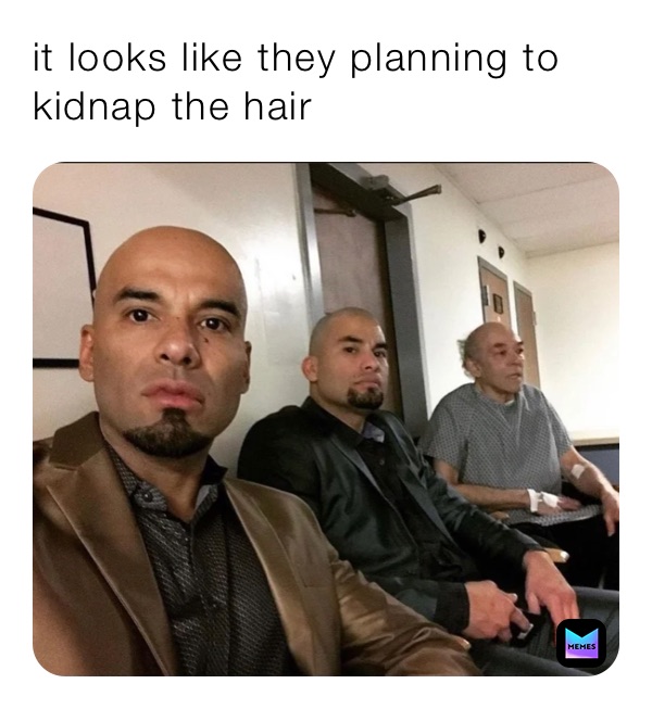 it looks like they planning to kidnap the hair 