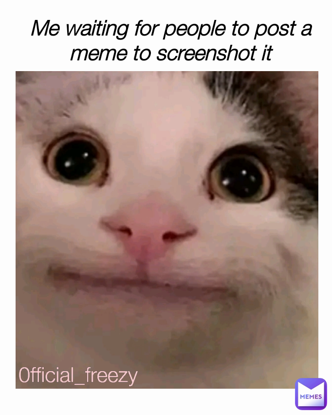 Me waiting for people to post a meme to screenshot it 0fficial_freezy