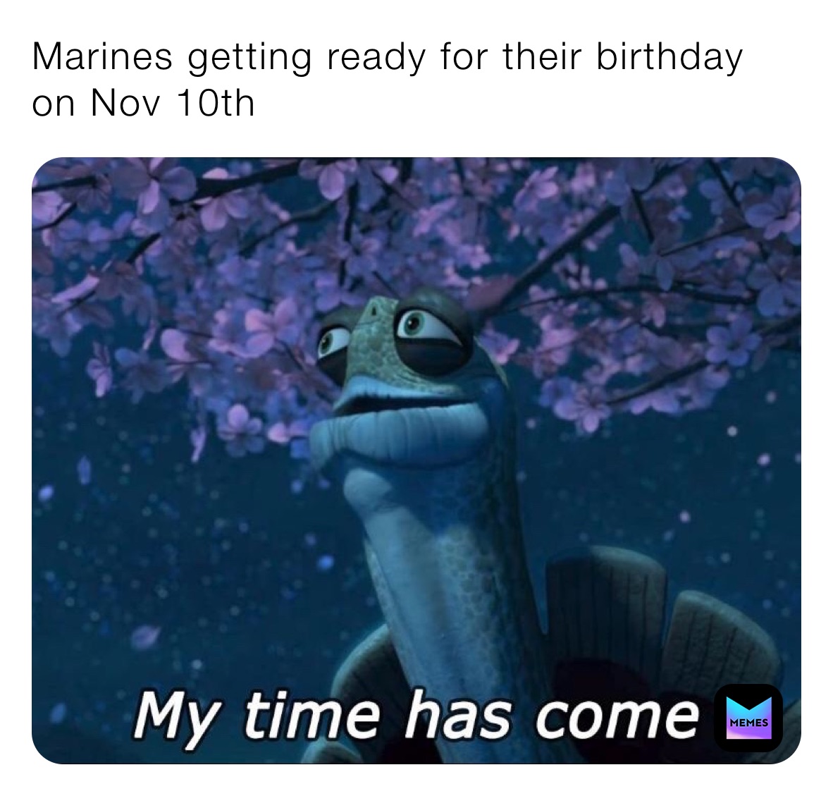 Marines getting ready for their birthday on Nov 10th