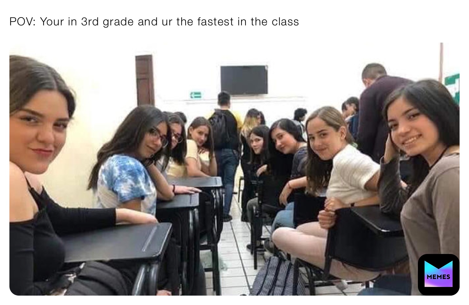 POV: Your in 3rd grade and ur the fastest in the class