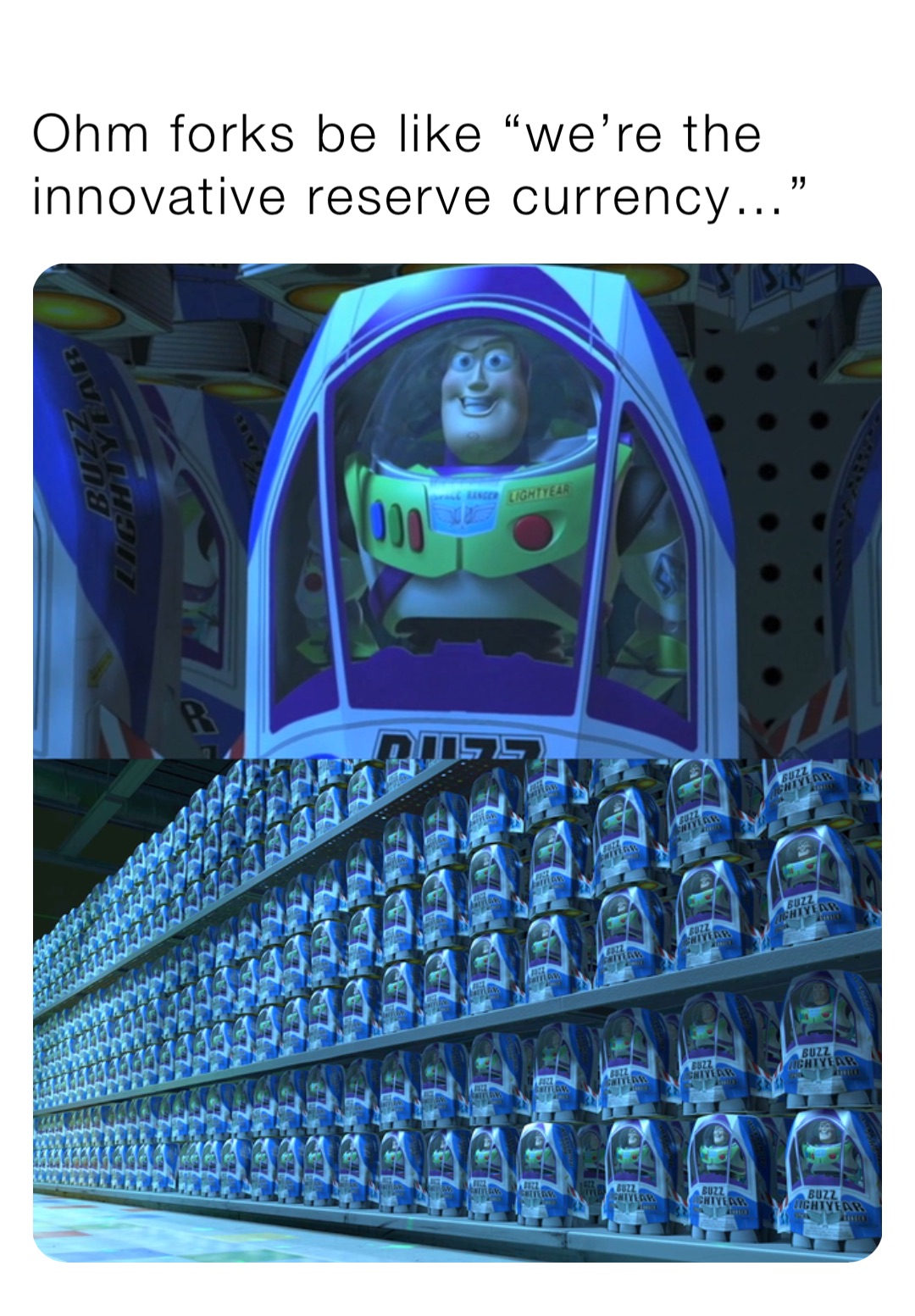 Ohm forks be like “we’re the innovative reserve currency…”