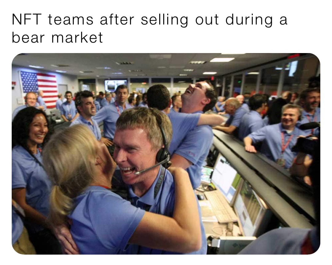 NFT teams after selling out during a bear market