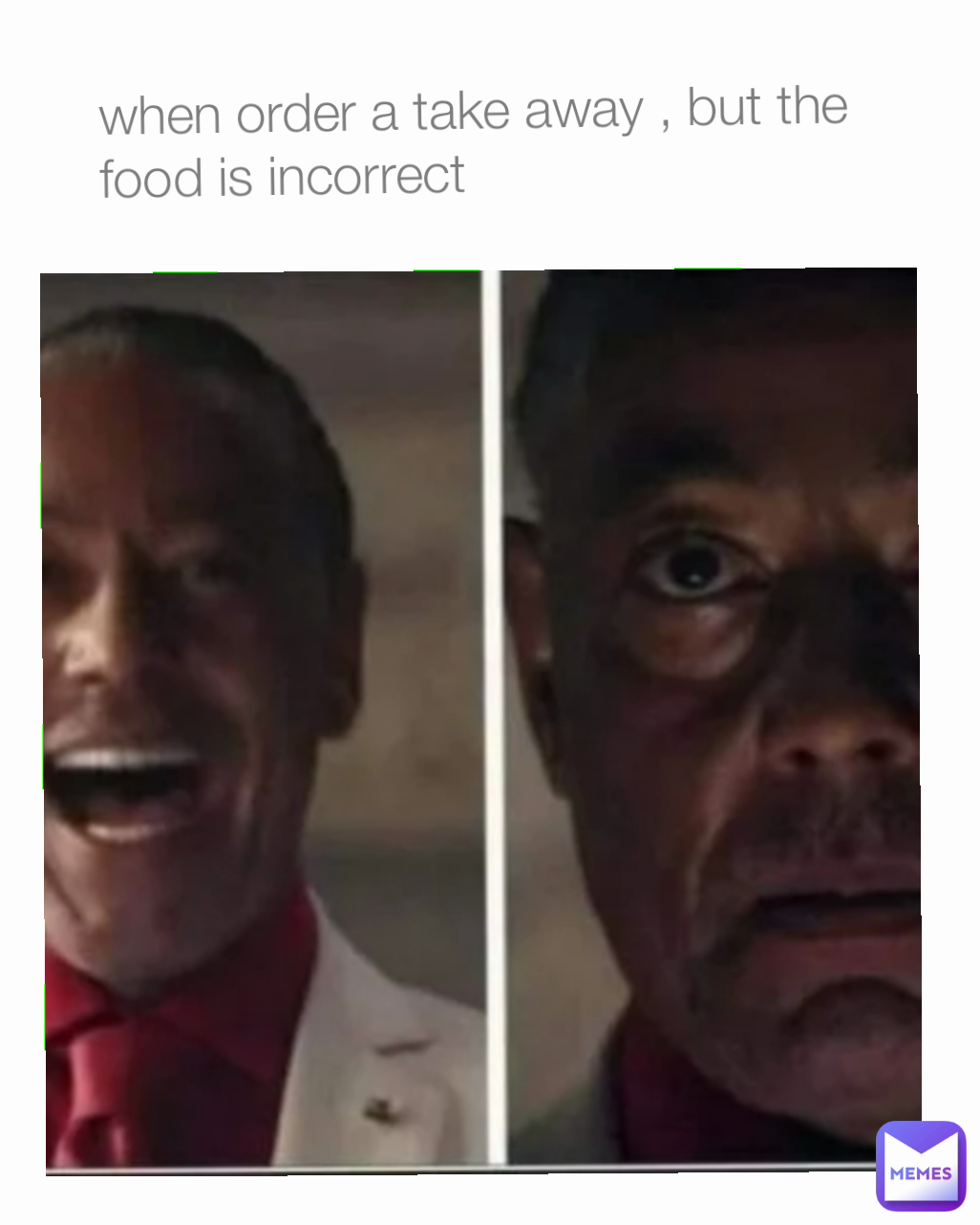 when order a take away , but the food is incorrect 