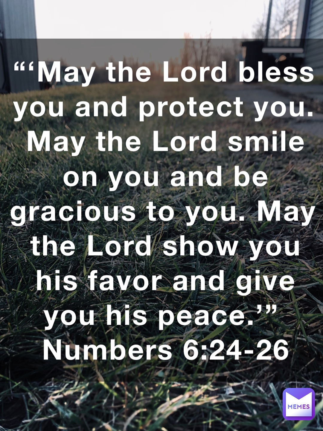 “‘May the Lord bless you and protect you. May the Lord smile on you and be gracious to you. May the Lord show you his favor and give you his peace.’”
‭‭Numbers‬ ‭6‬:‭24‬-‭26‬ ‭NLT‬‬