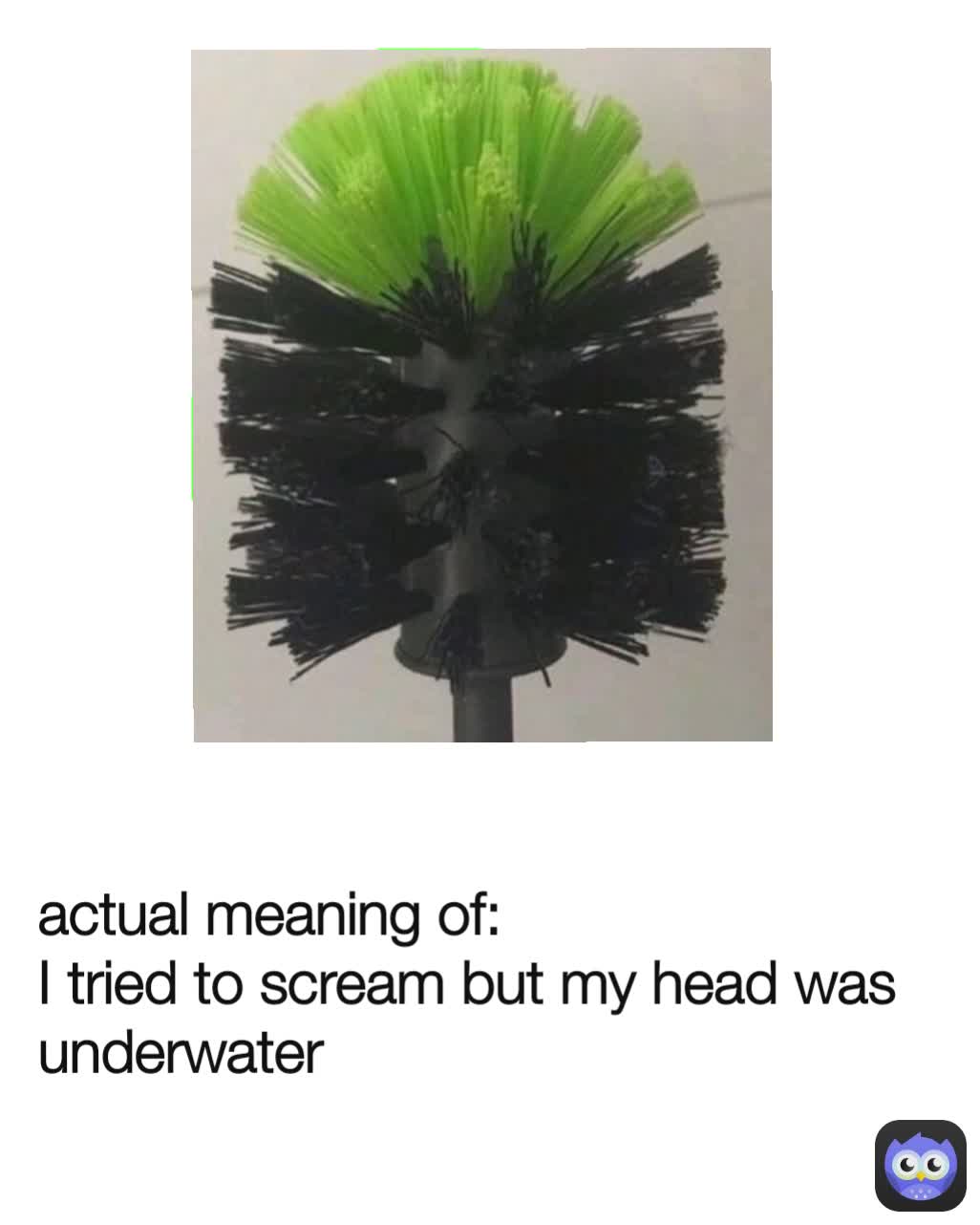 actual meaning of:
I tried to scream but my head was underwater 