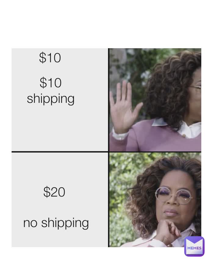 Type Text $10 $10 shipping $20 no shipping