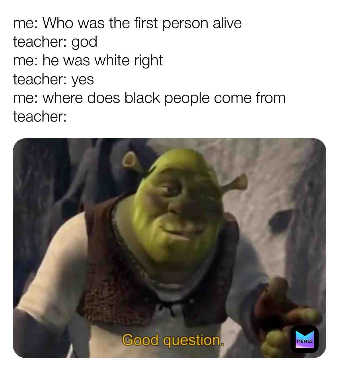 Not racist #questions