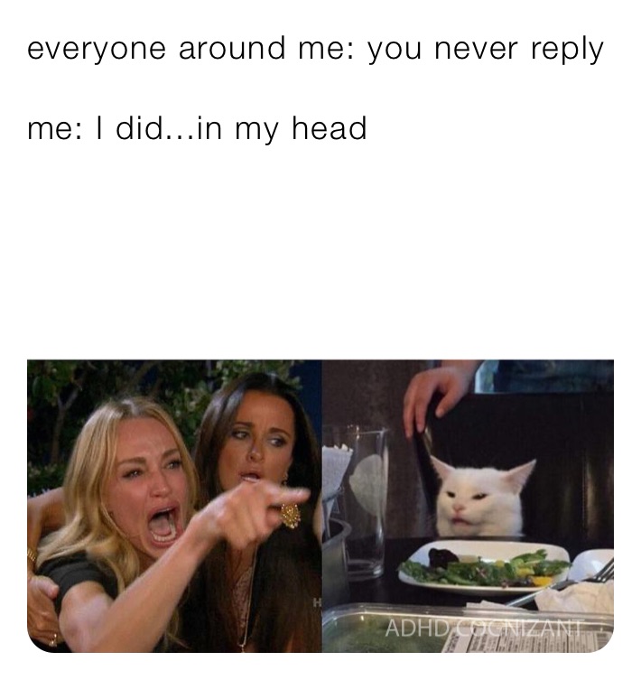 everyone around me: you never reply

me: I did...in my head