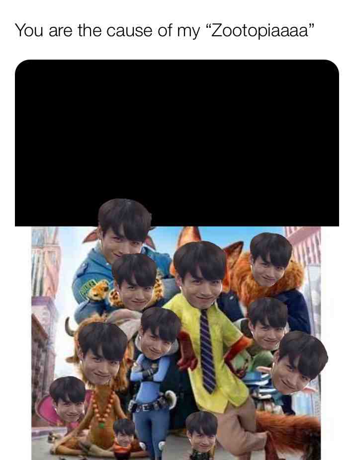 My friend just thought of this so we decided to make it😂 #bts #memes #zootopia #lol #jungkook
