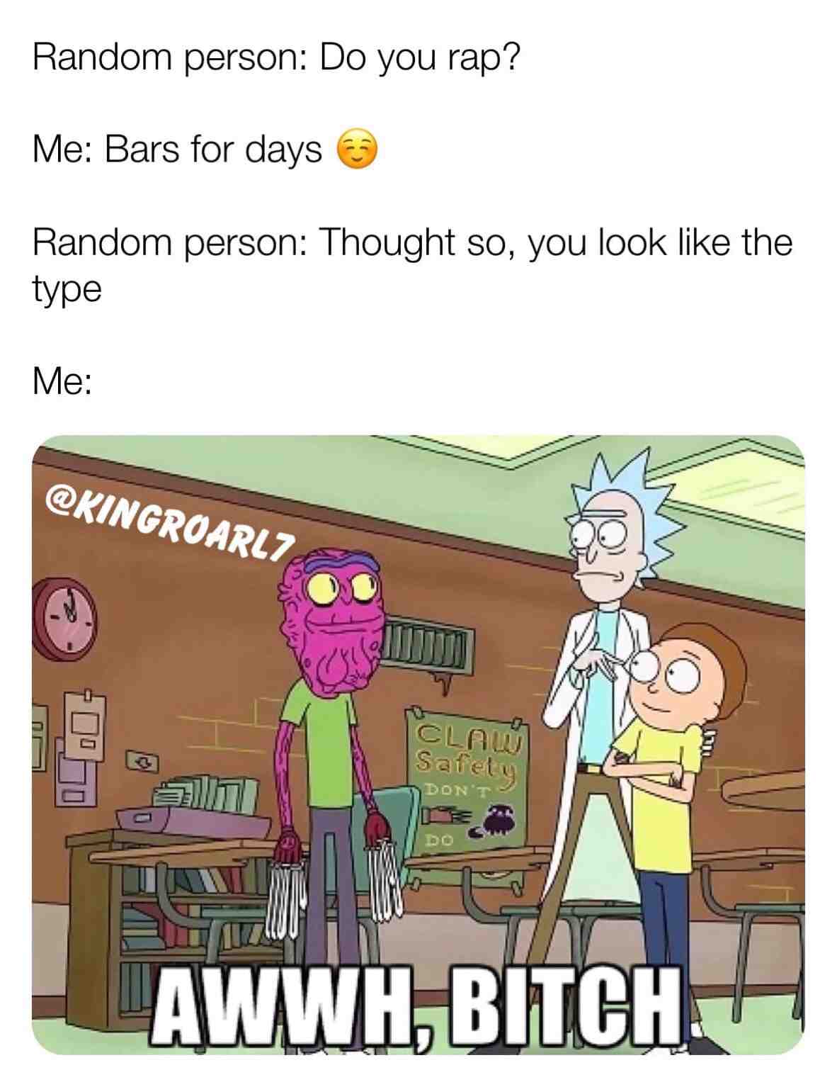 I’m at least the greatest that’s from the Peach State...just tell me who’s for supper, I always clean plate 💪🏾🦁. I’m young man #LION, the Last Ideal One Needed. Hear me roar. Los the LION on #Soundcloud #Spotify #Youtube, #Reverbnation...all platforms #RickandMorty