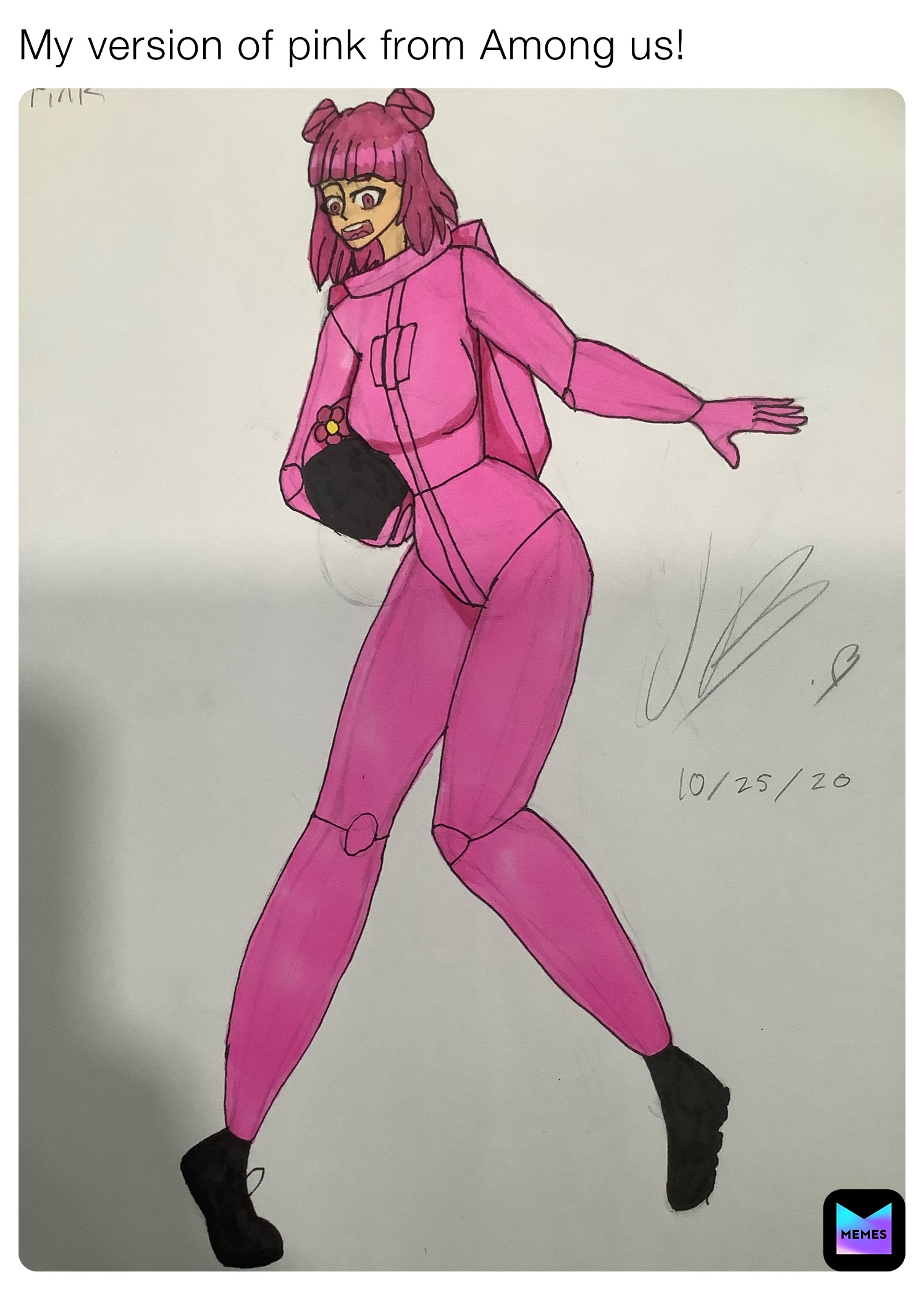 My version of pink from Among us!