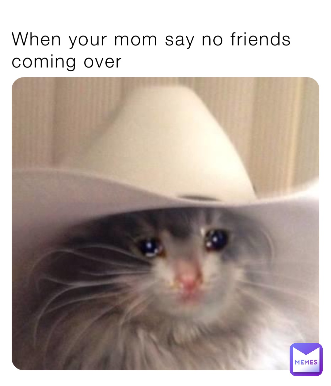 When your mom say no friends coming over