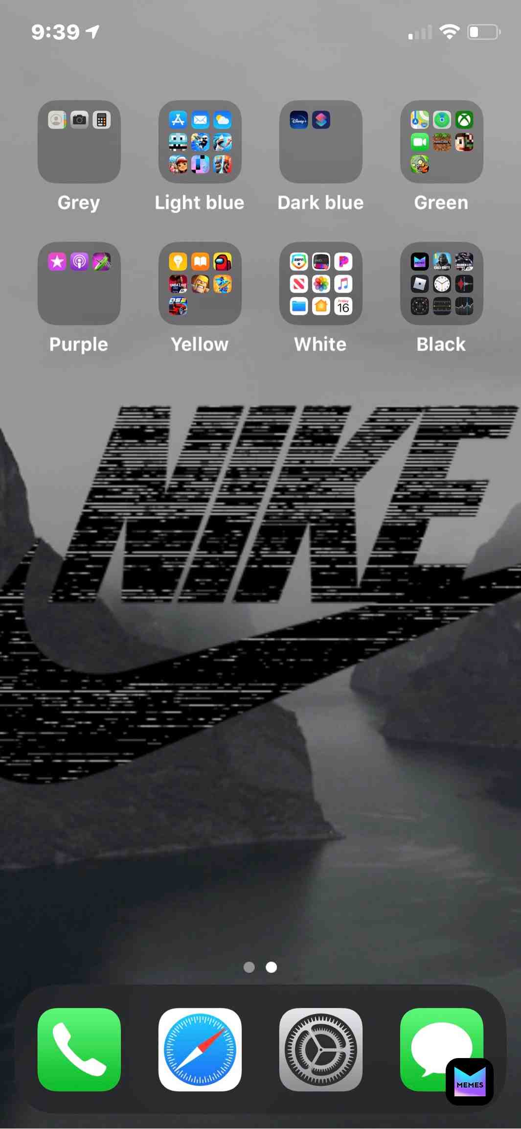 Home screen