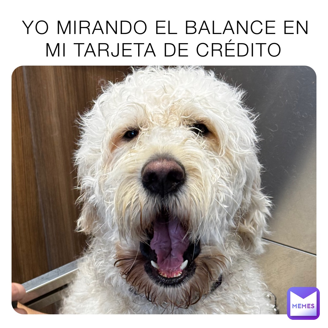 Yo mirando el balance en mi tarjeta de crédito