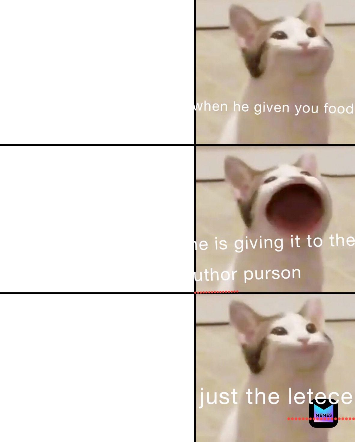 whenever you’re frend is giving you food

