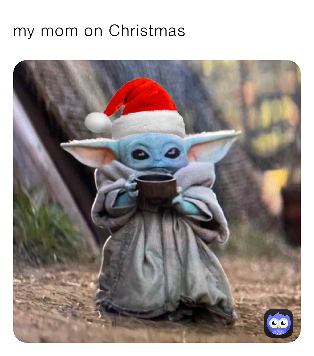 my mom on Christmas 