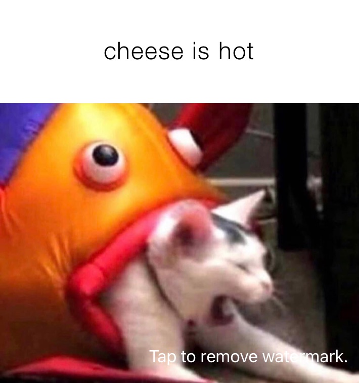 cheese is hot
