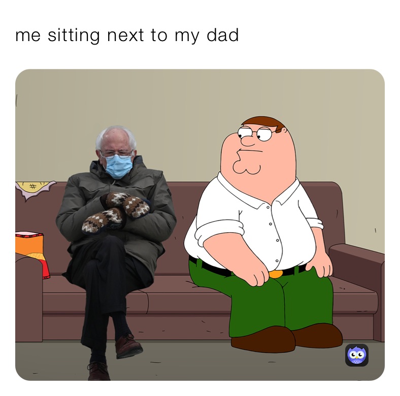 me sitting next to my dad