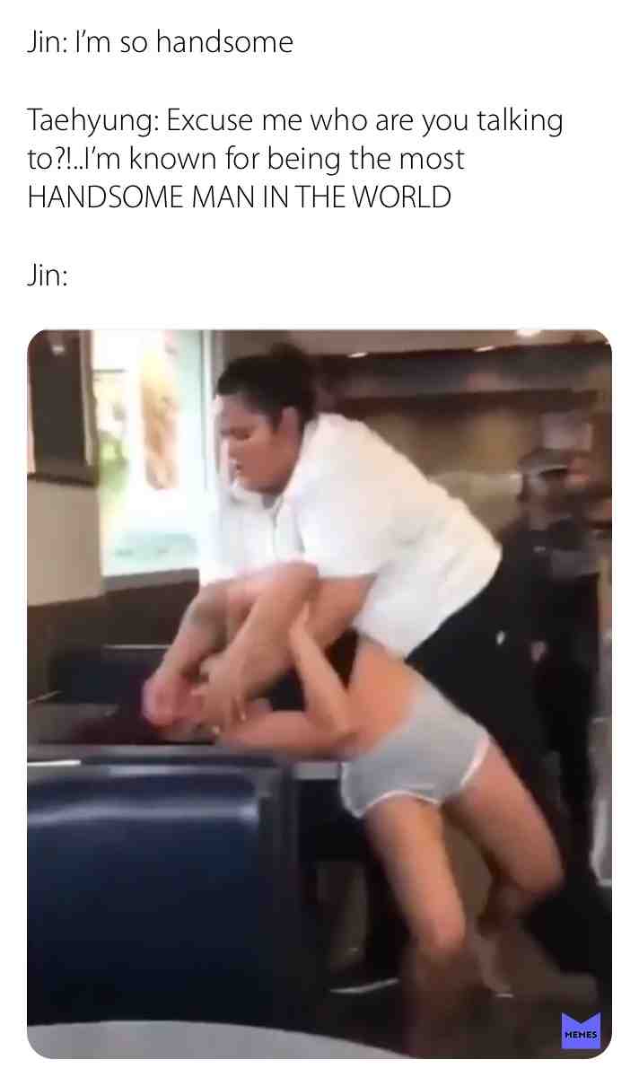 This is just a JOKE😂 #kimseokjin #jin #kimtaehyung #taehyung #bts