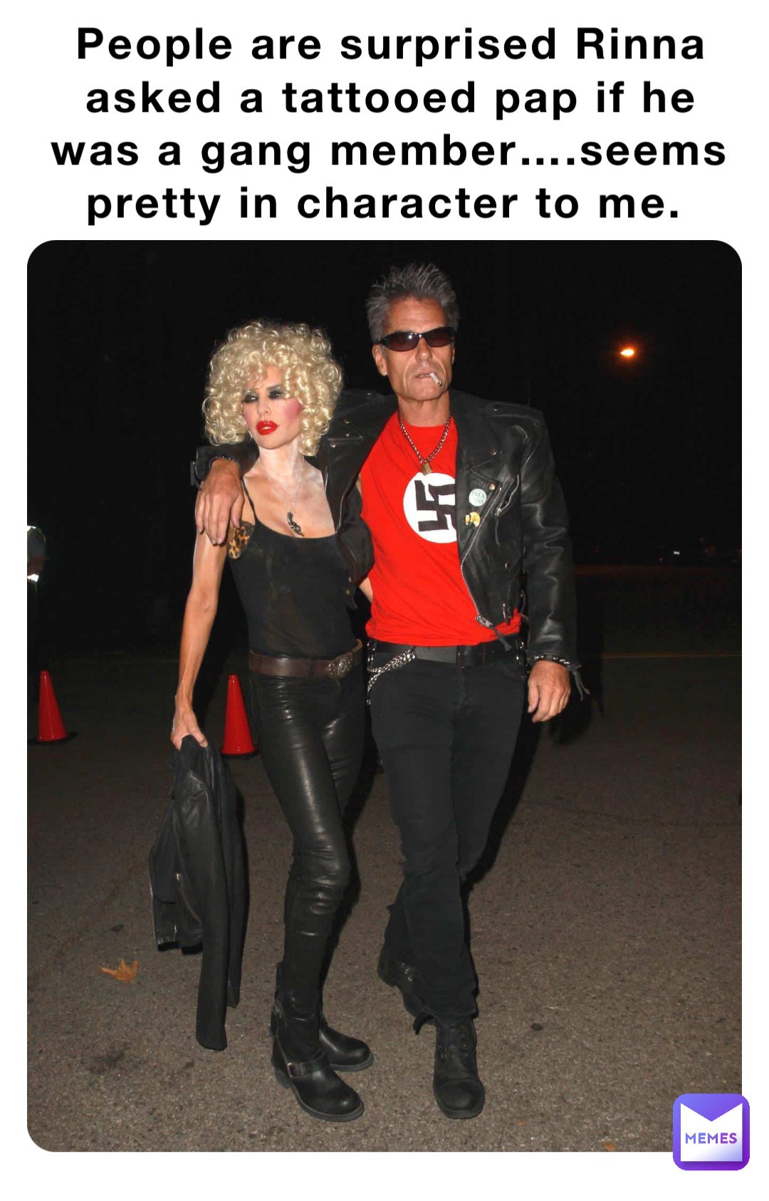 People are surprised Rinna asked a tattooed pap if he was a gang member….seems pretty in character to me.