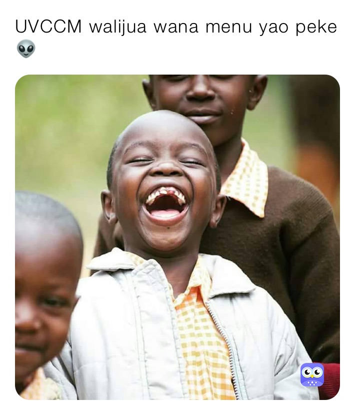 UVCCM walijua wana menu yao peke 👽