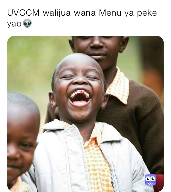 UVCCM walijua wana Menu ya peke yao👽
