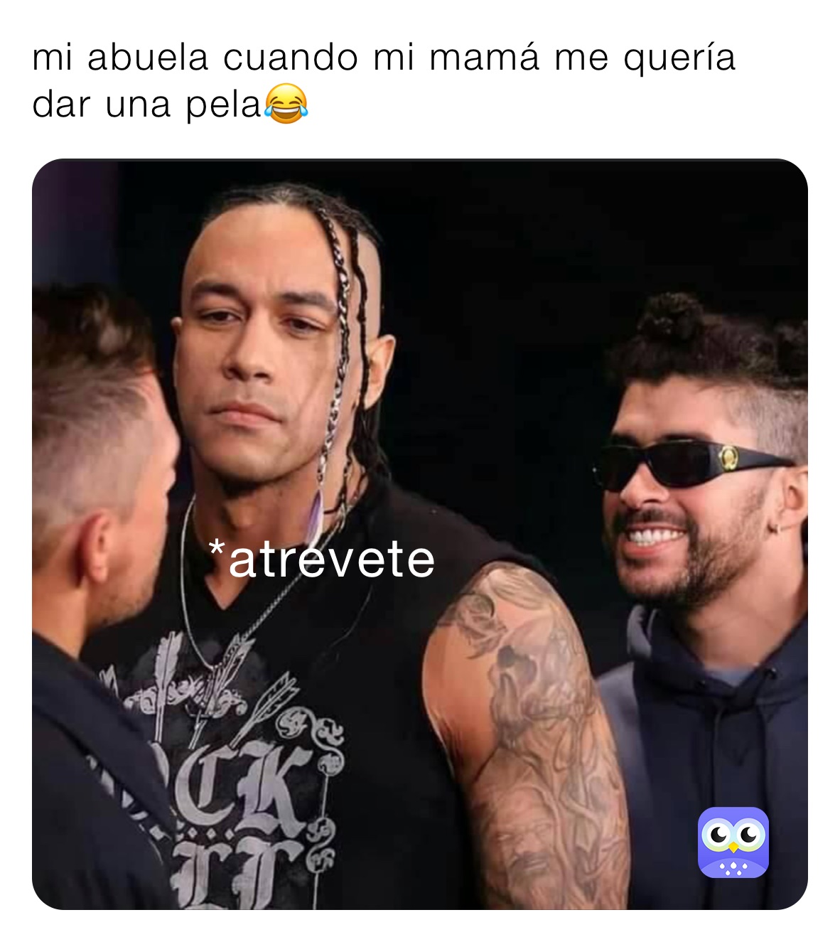 mi abuela cuando mi mamá me quería dar una pela😂