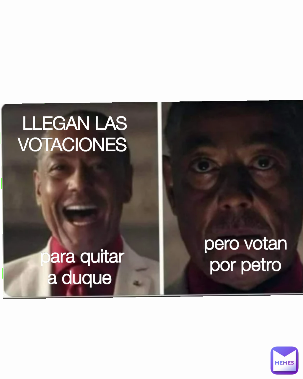 LLEGAN LAS VOTACIONES 
 para quitar a duque  pero votan por petro
