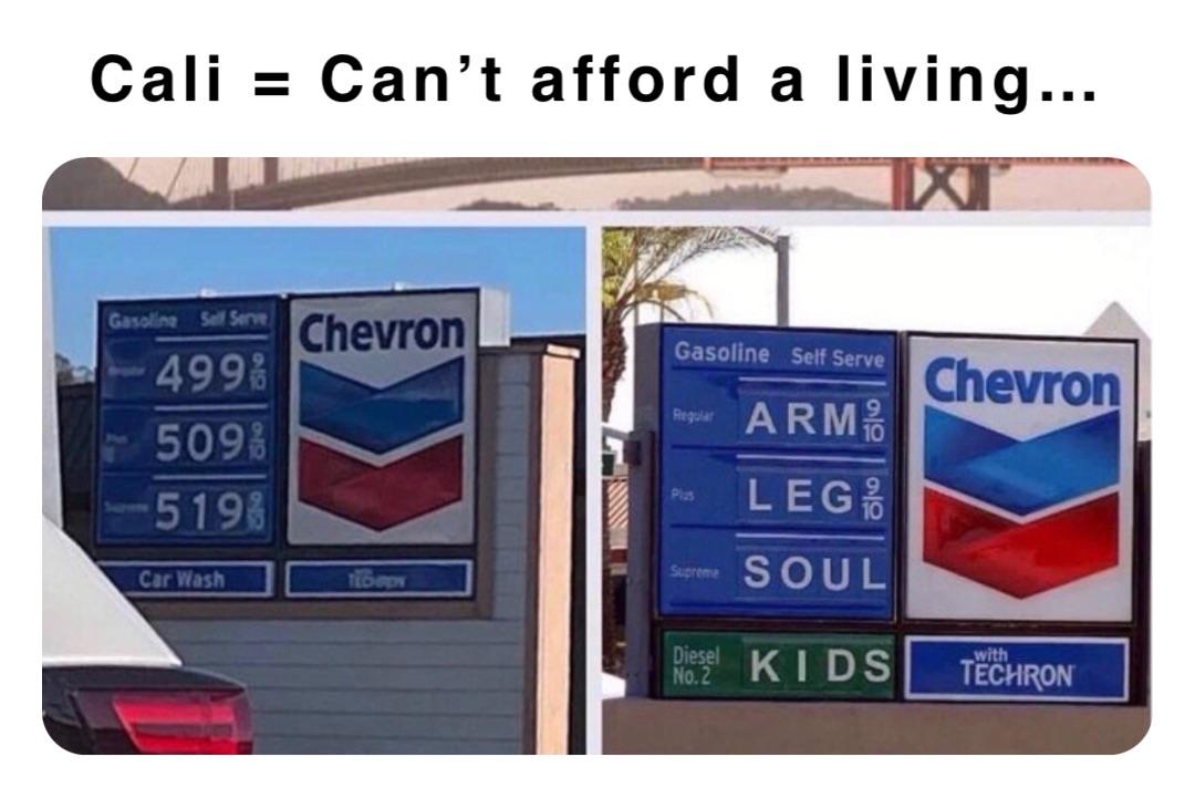 Cali = Can’t afford a living… | @poweredx3 | Memes