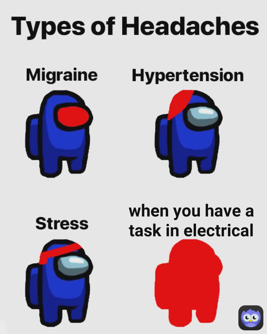 when you have a task in electrical