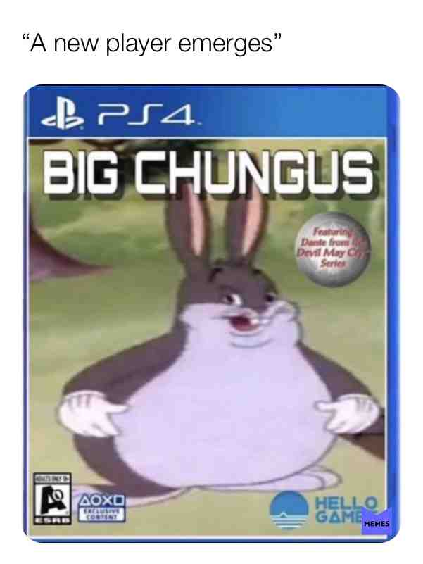 We all need some Big Chungus  in our lives.