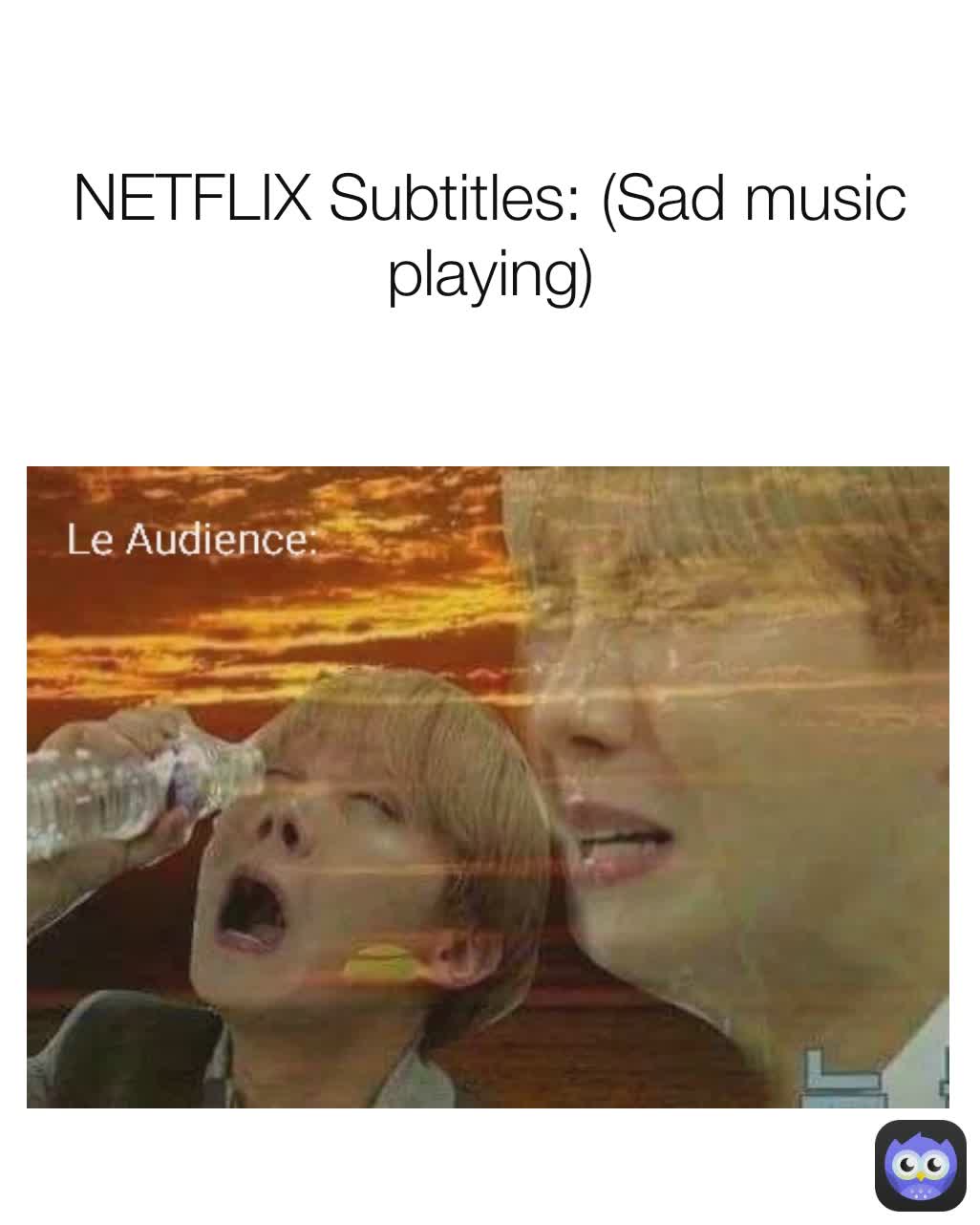 NETFLIX Subtitles: (Sad music playing)
