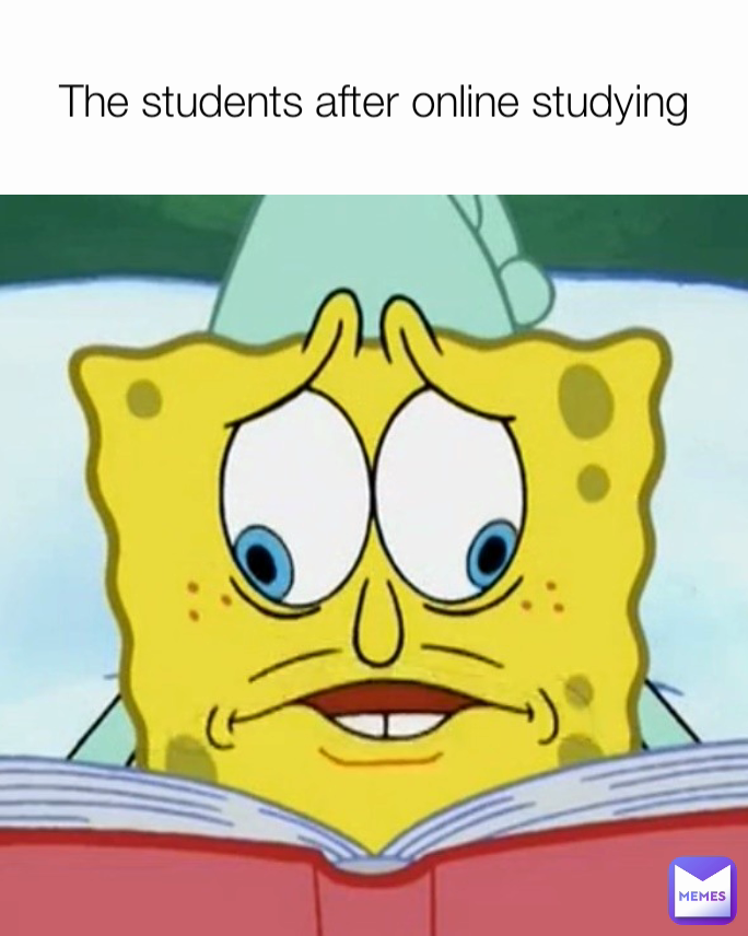 The students after online studying