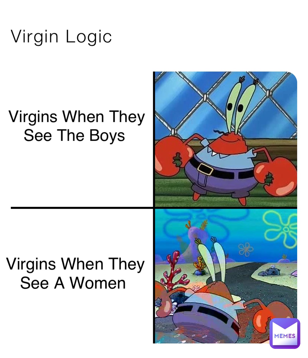 Virgin Logic Virgins When They 
See The Boys Virgins When They 
See A Women