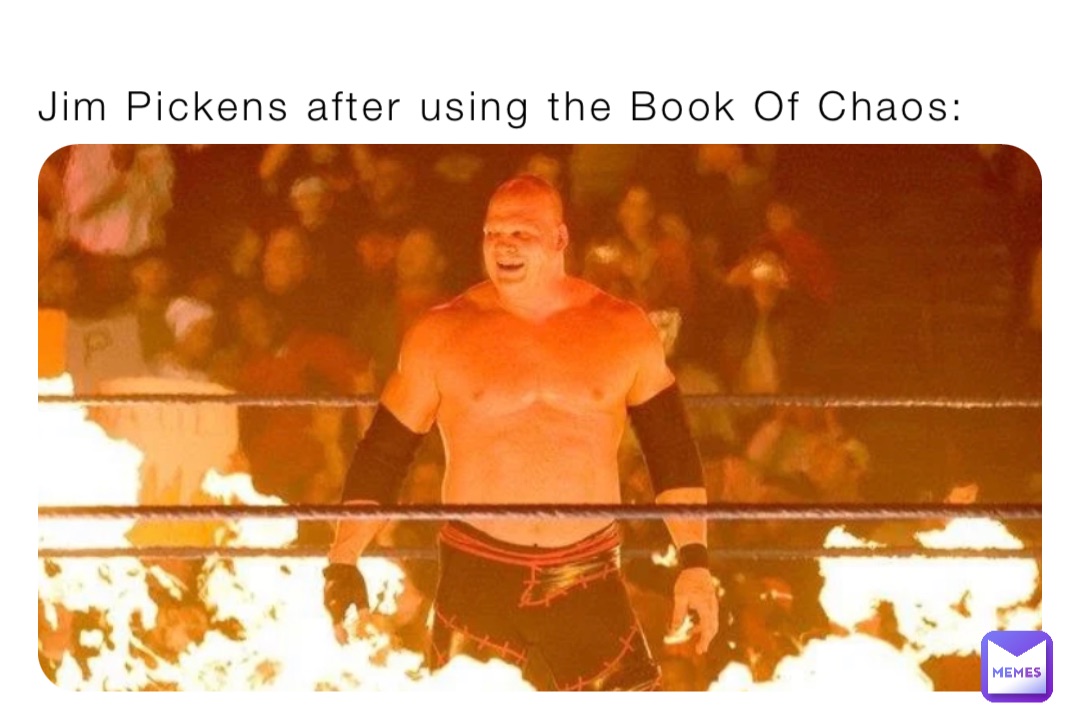 Jim Pickens after using the Book Of Chaos: