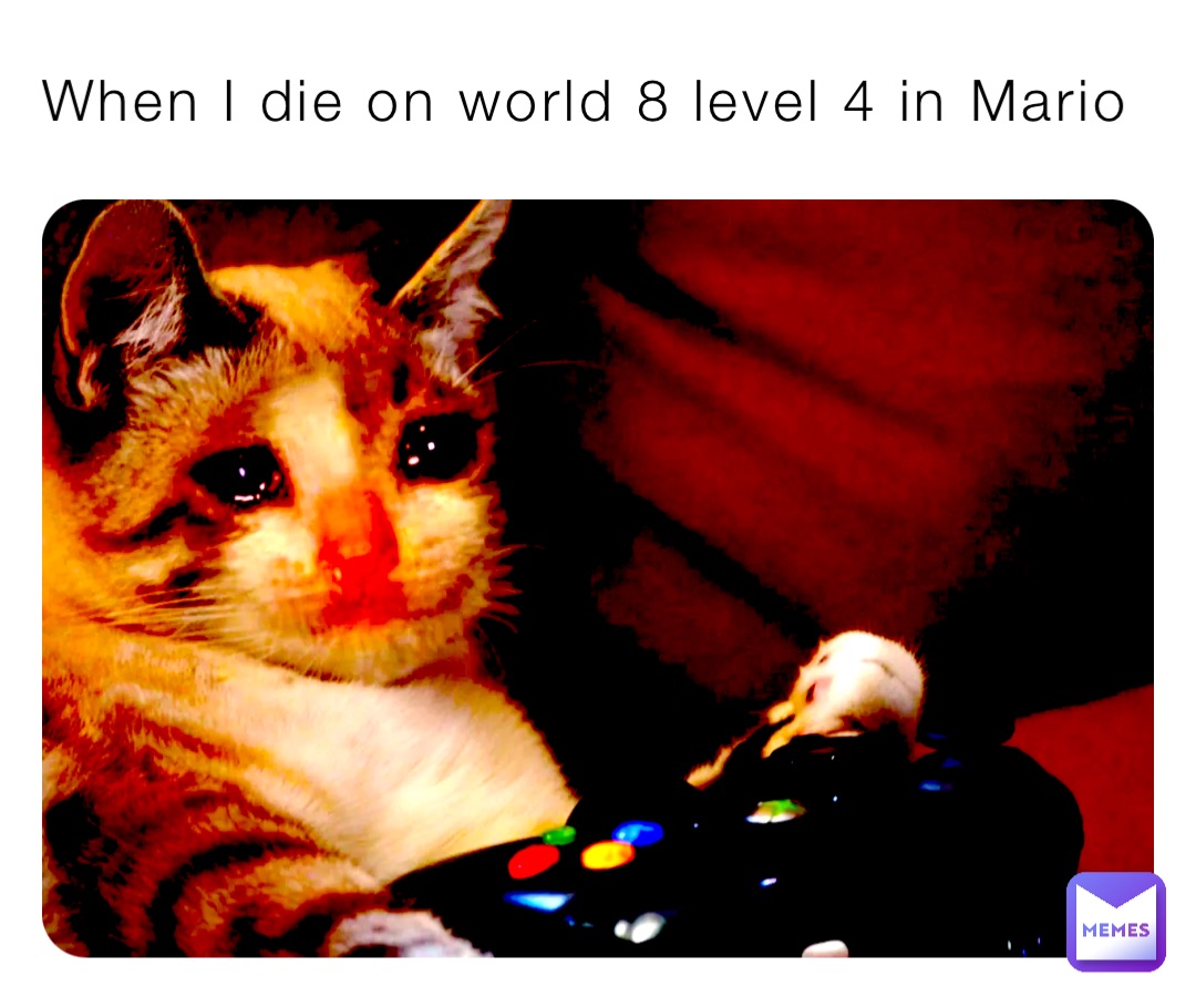 When I die on world 8 level 4 in Mario