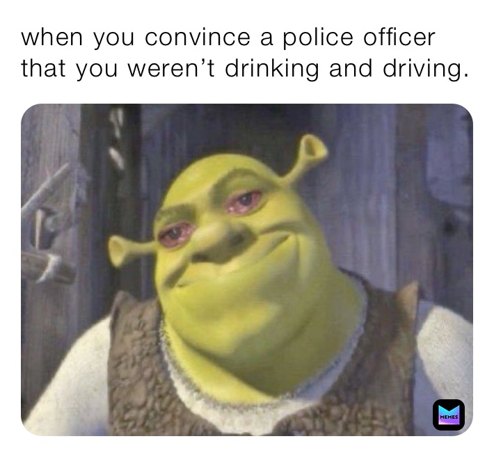 when you convince a police officer that you weren’t drinking and driving.