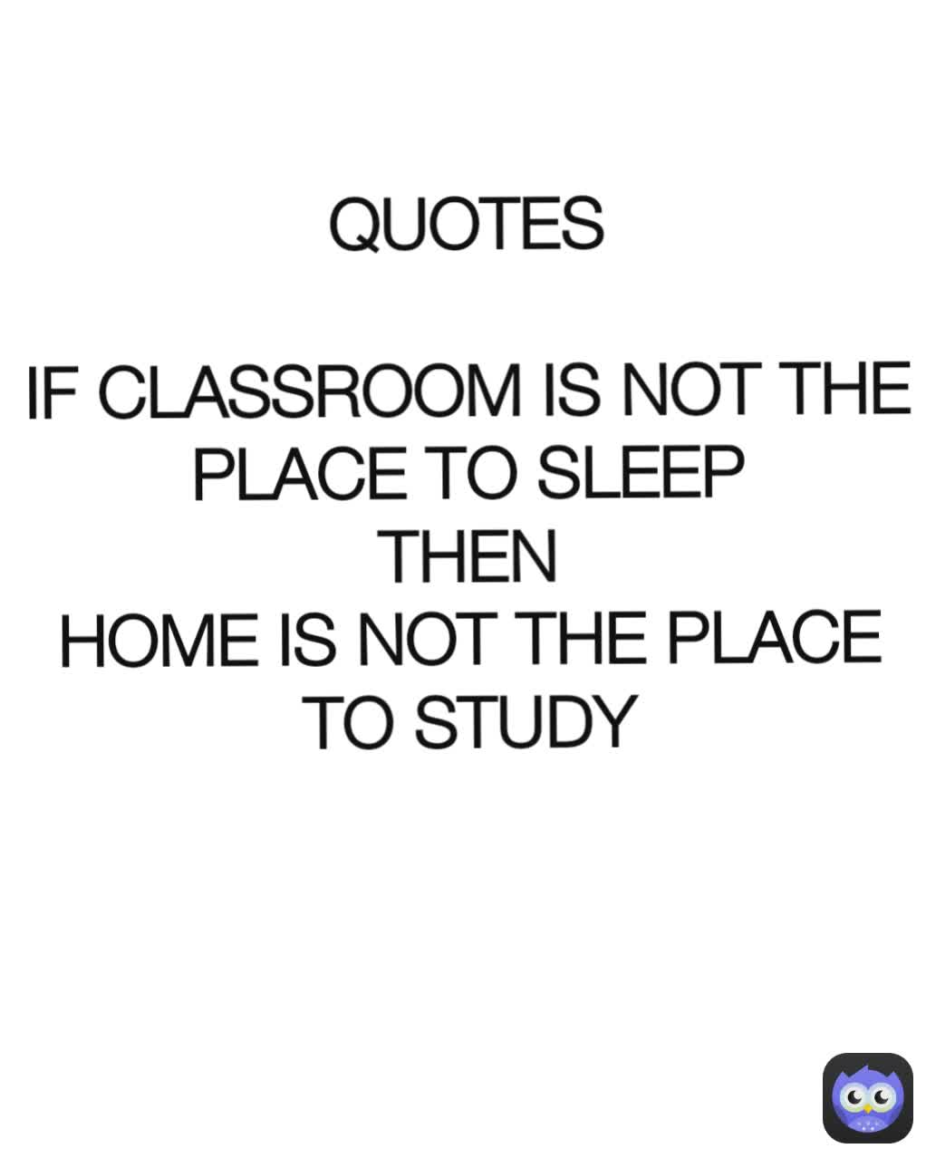 sleeping in school quotes