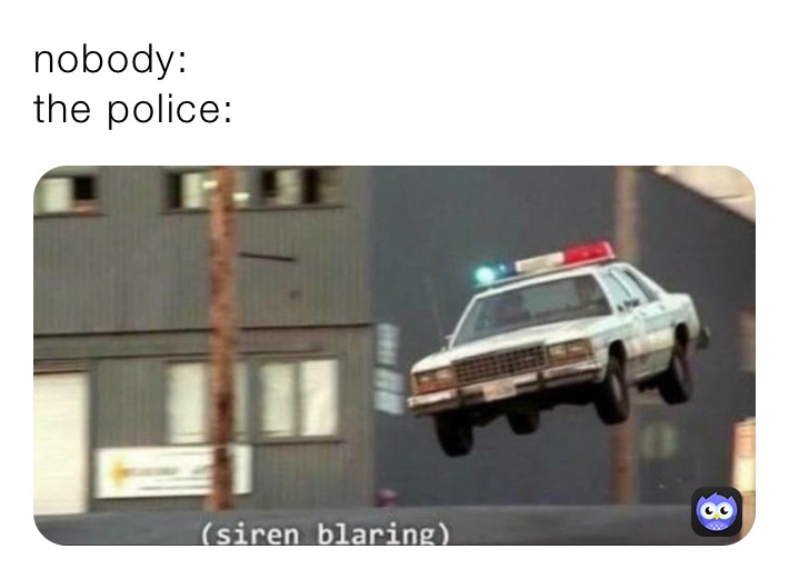 nobody:
the police: