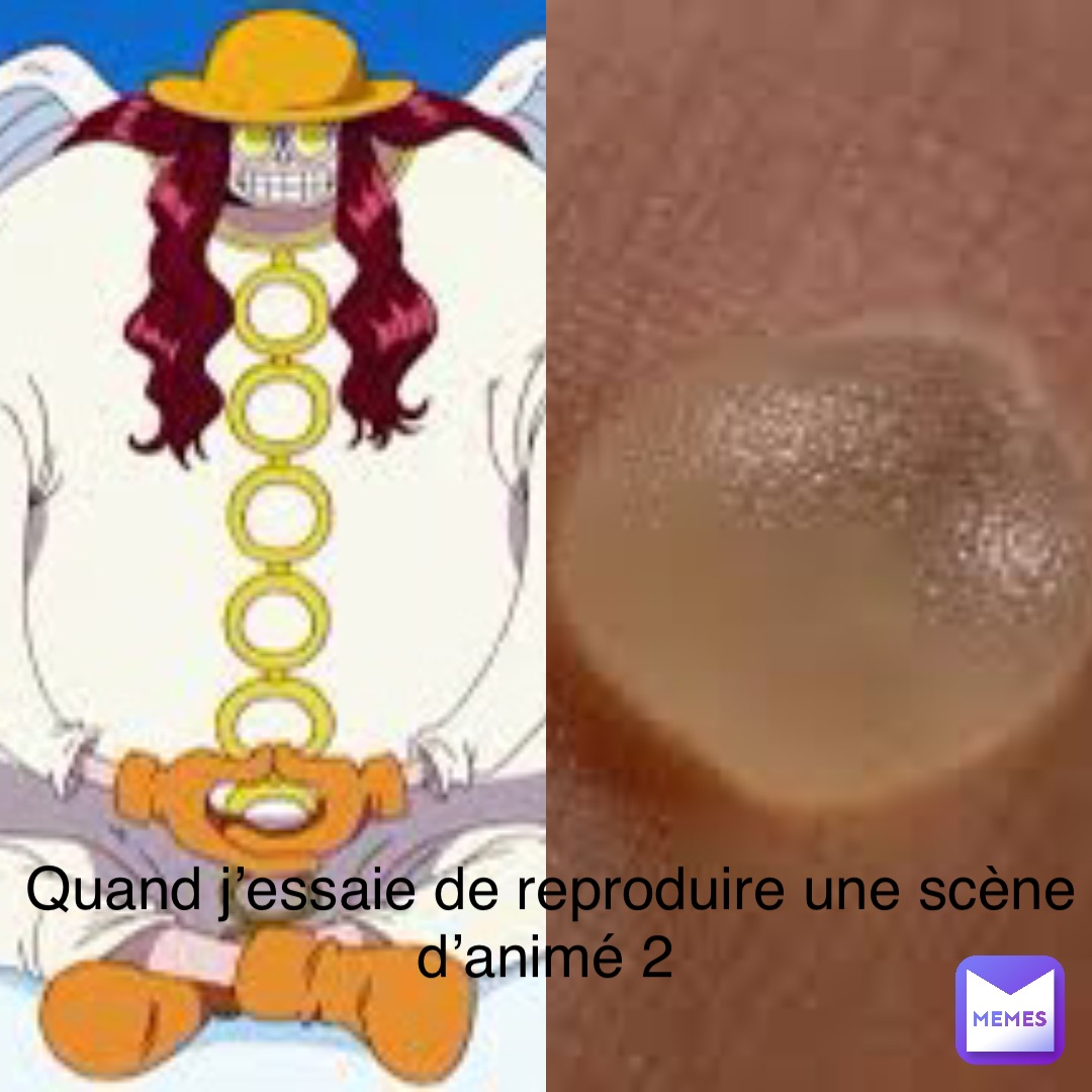 Quand j’essaie de reproduire une scène d’animé 2