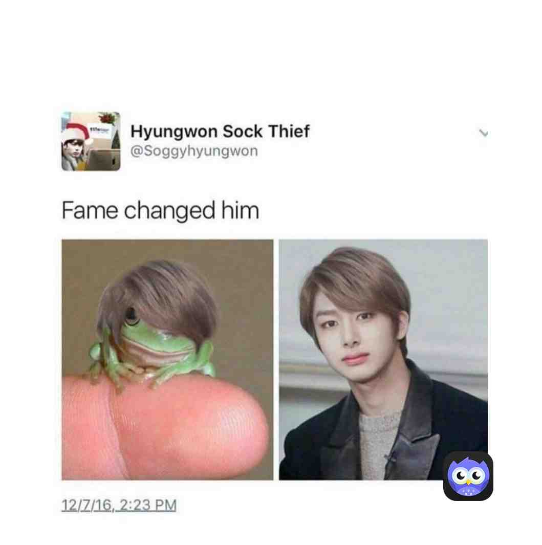 Fame changed him for sure \ud83d\ude14
(Creds To Owner)
\u200b #comedy #funny #memes #kpopmemes #monstax #hyungwon #kpop #btsmemes #bts #kpopmeme