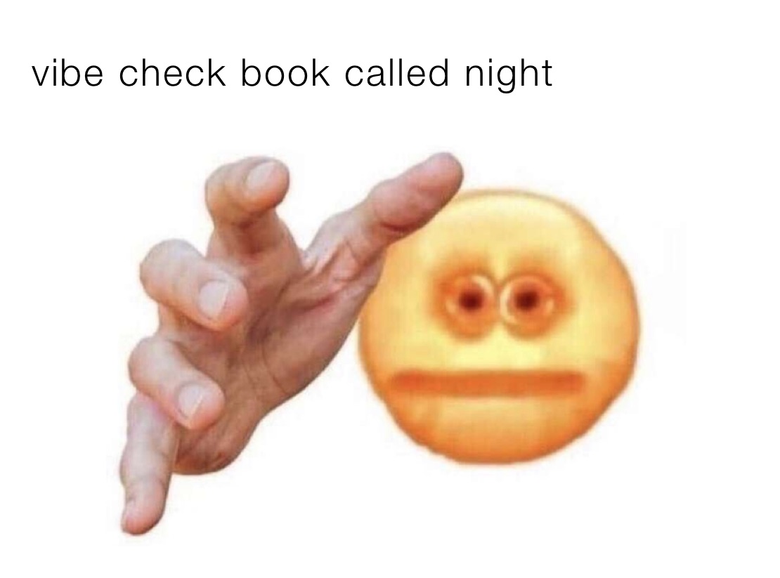 vibe check book called night