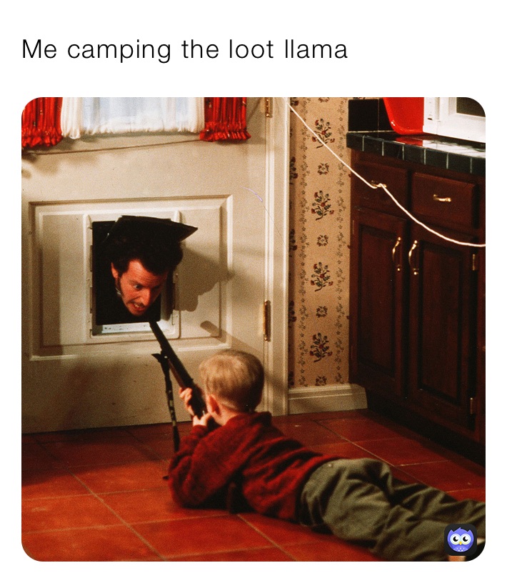 Me camping the loot llama 