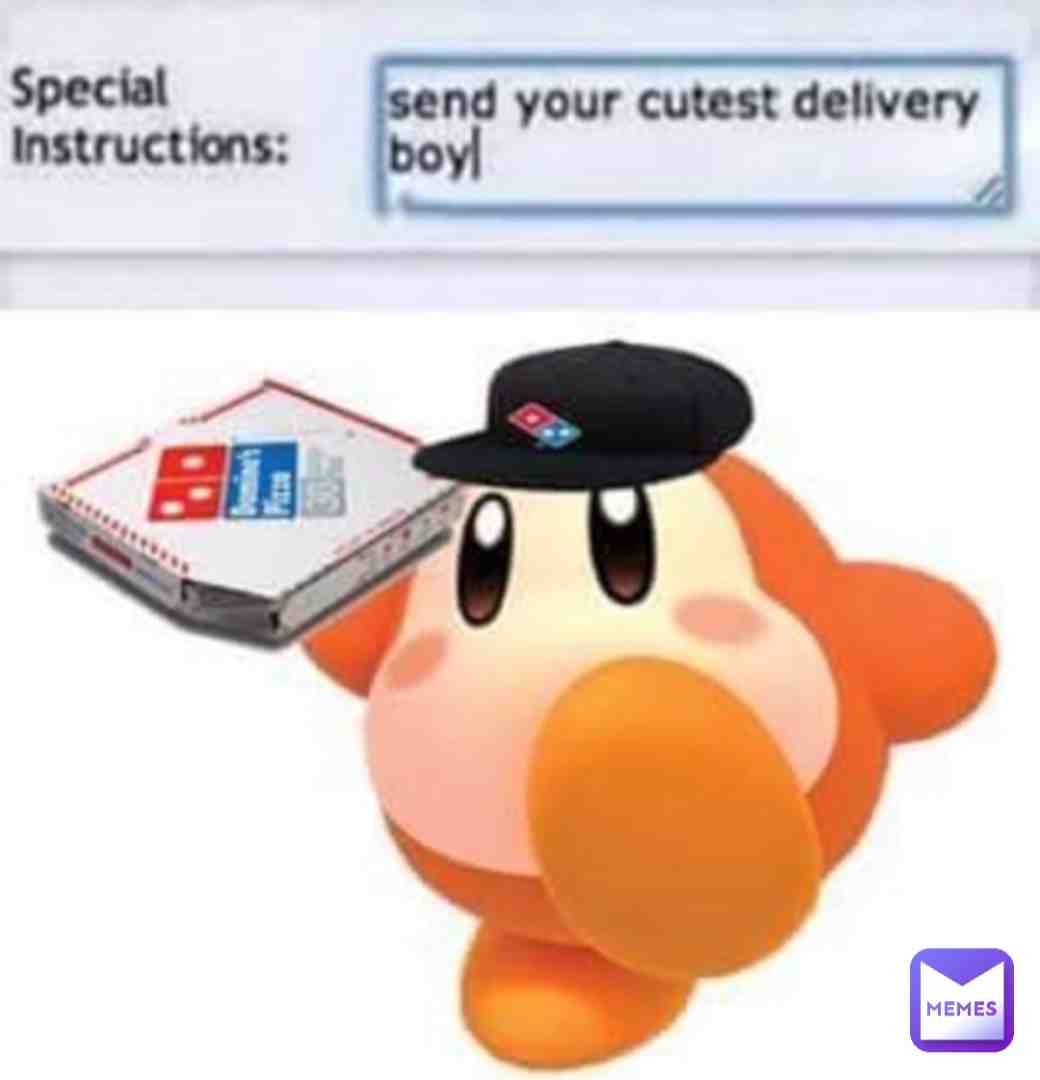 your pizza is ready #nintendo #kirby #waddledee