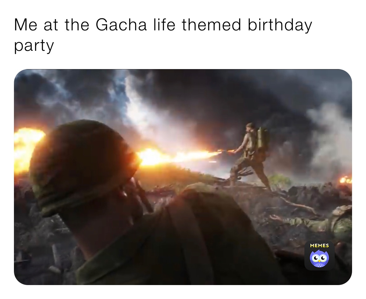 Me at the Gacha life themed birthday party 