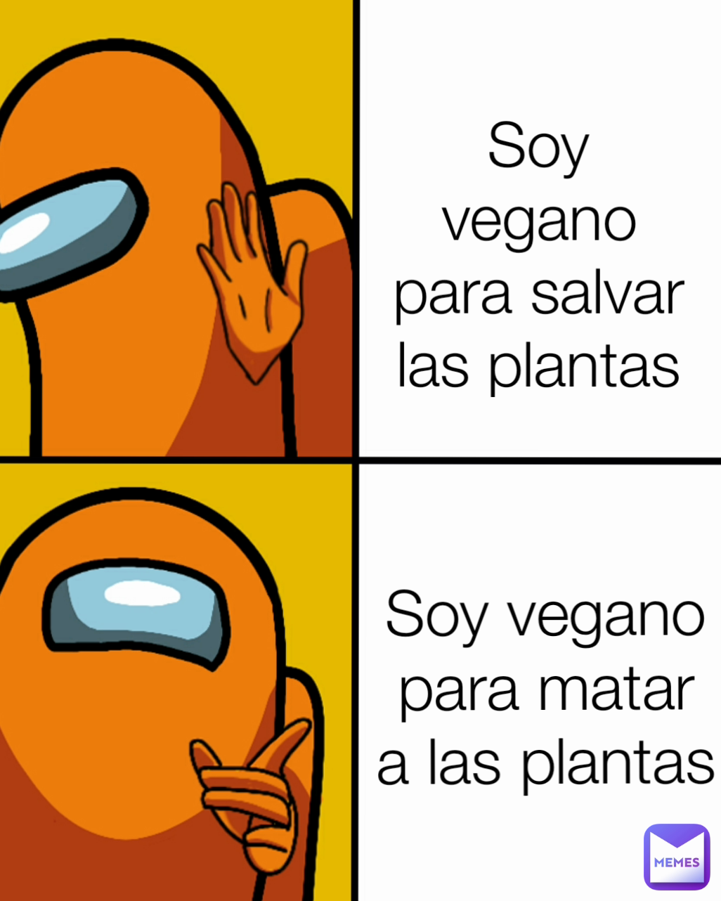 Soy vegano para salvar las plantas Type Text Soy vegano para matar a las plantas