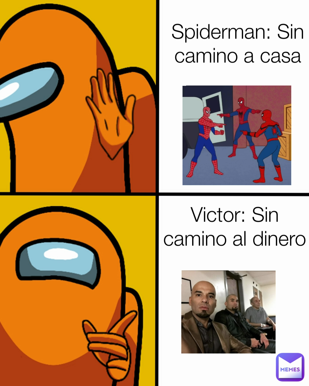 Victor: Sin camino al dinero Type Text Spiderman: Sin camino a casa