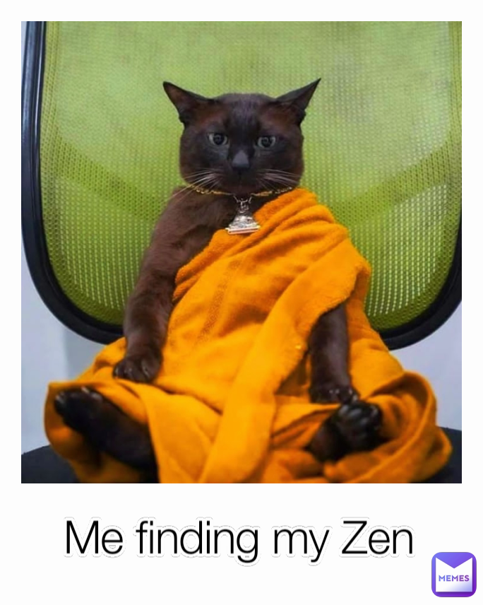 Me finding my Zen
