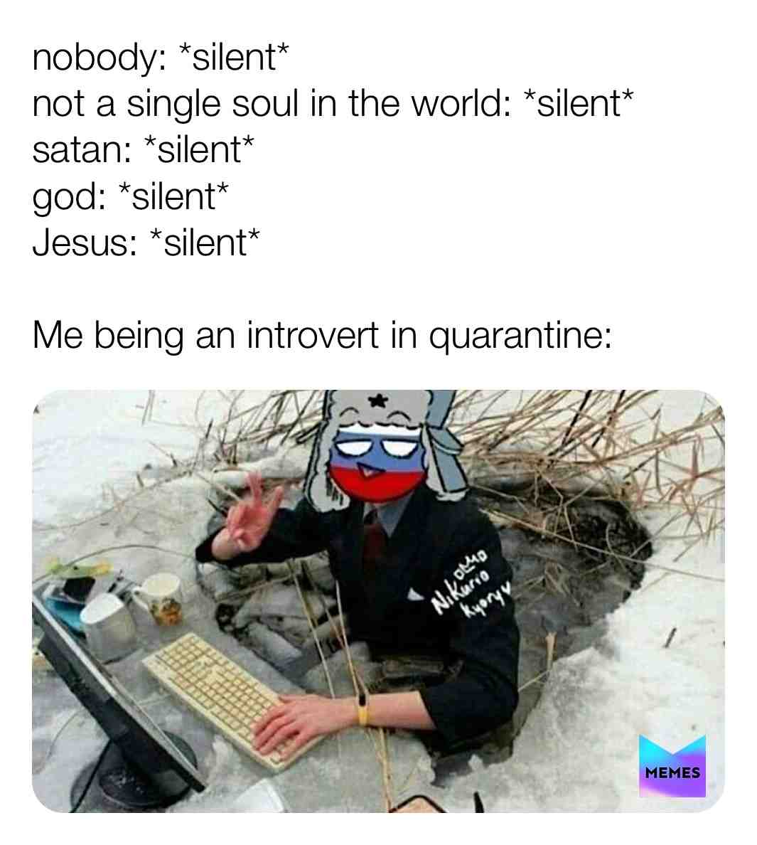 Introverts can relate to this. #CH #Memes #Countryhumans