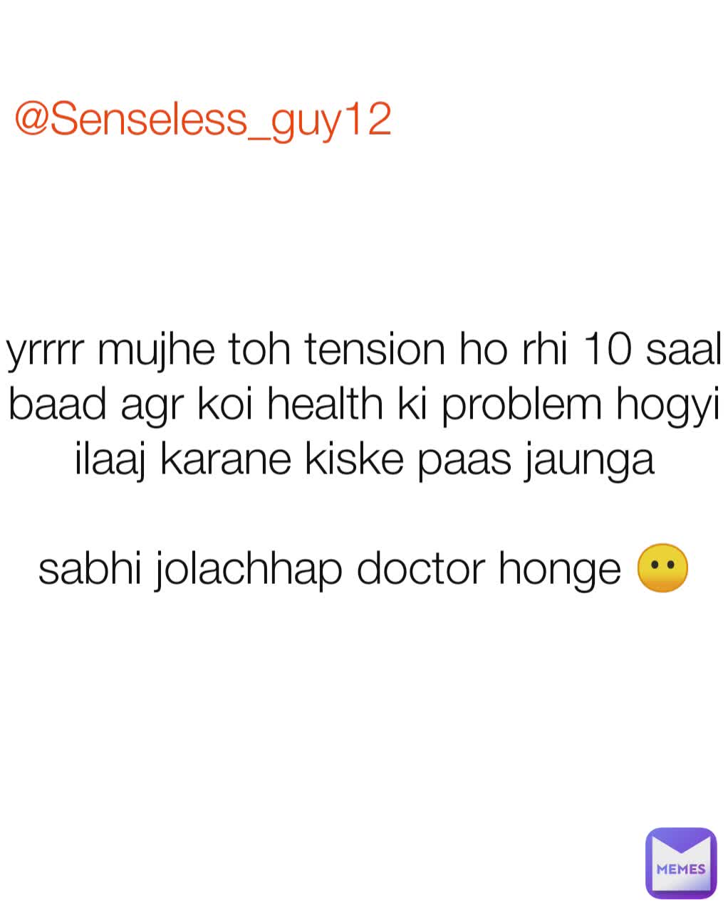 yrrrr mujhe toh tension ho rhi 10 saal baad agr koi health ki problem hogyi ilaaj karane kiske paas jaunga

sabhi jolachhap doctor honge 😶 @Senseless_guy12